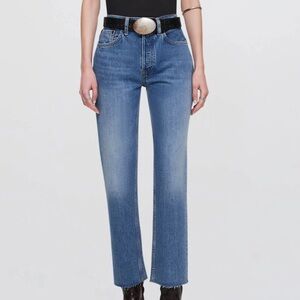 Re/Done High Rise Stove Pipe Jeans